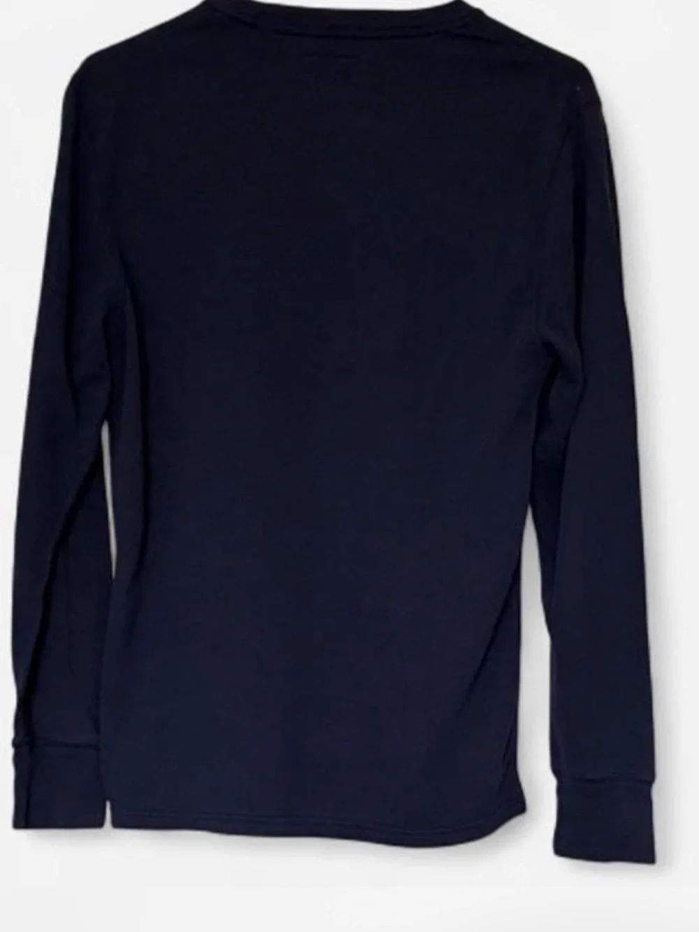Polo by Ralph Lauren Men’s Navy Long-Sleeve Waffle Knit Crewneck size M
